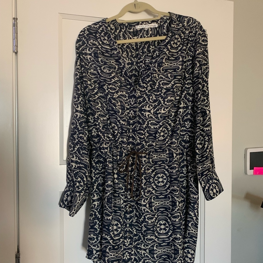 Ulla Johnson blue and white patterned dress